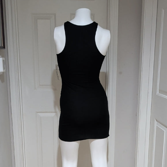 NWT Gaze Black Mini Dress Racerback XS