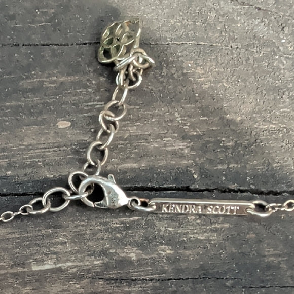 Kendra Scott Elisa 15'' Gold Pendant Necklace In White Opal Adjustable