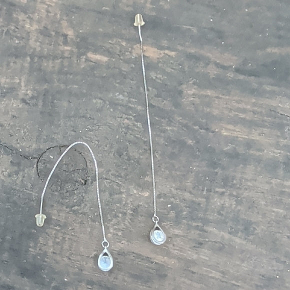 Chic Sterling Silver Teardrop Earrings