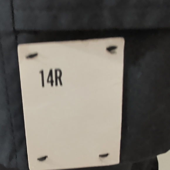 NWT Stylish Navy Blue Fleece Trench Coat Women's 14R