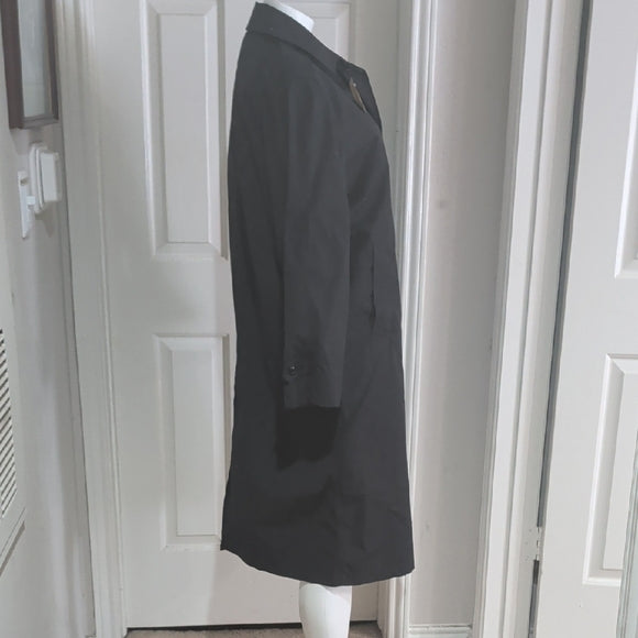 NWT Stylish Navy Blue Fleece Trench Coat Women's 14R