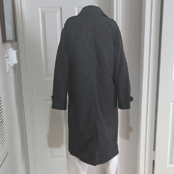 NWT Stylish Navy Blue Fleece Trench Coat Women's 14R