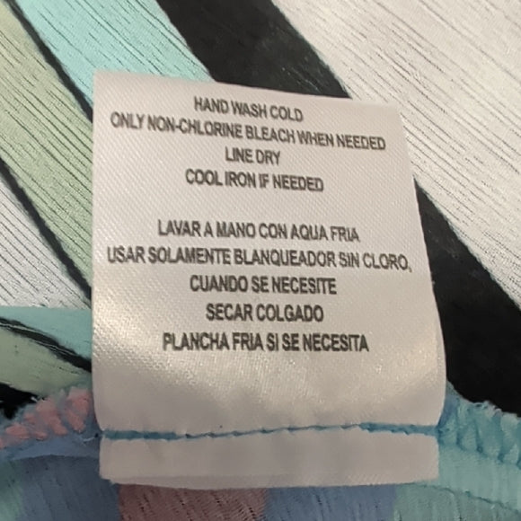 Agora Multicolor Abstract Women's Blouse M