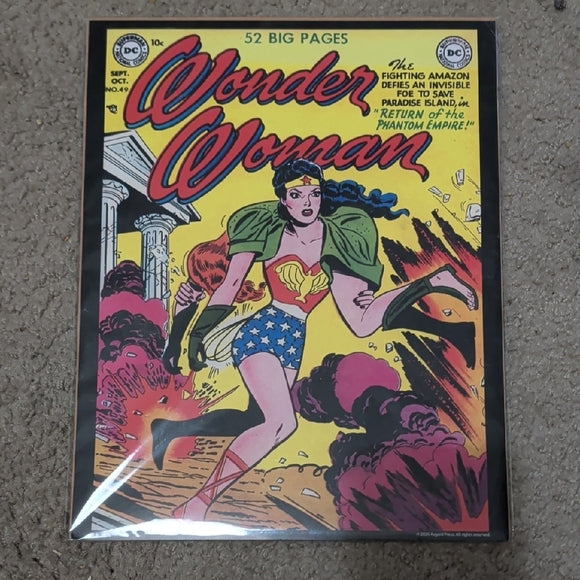 Vintage Wonder Woman Art Print Comic Book Cover