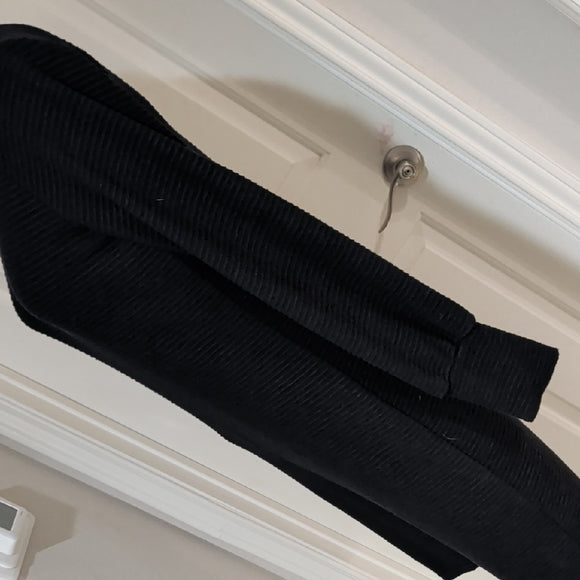 Steve Madden Chic Long Sleeve Ribbed Bodycon Black Dress L