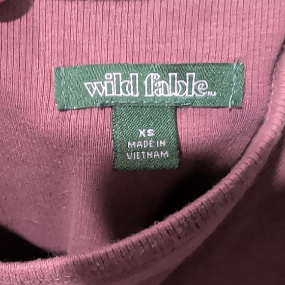 Wild Fable Chic Mauve Bodysuit XS