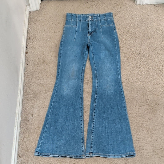 Free People (We The Free) Classic Denim Flare Jeans Women's 27