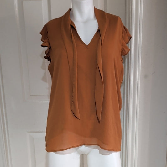 Ann Taylor Factory Women's Orange Top XL