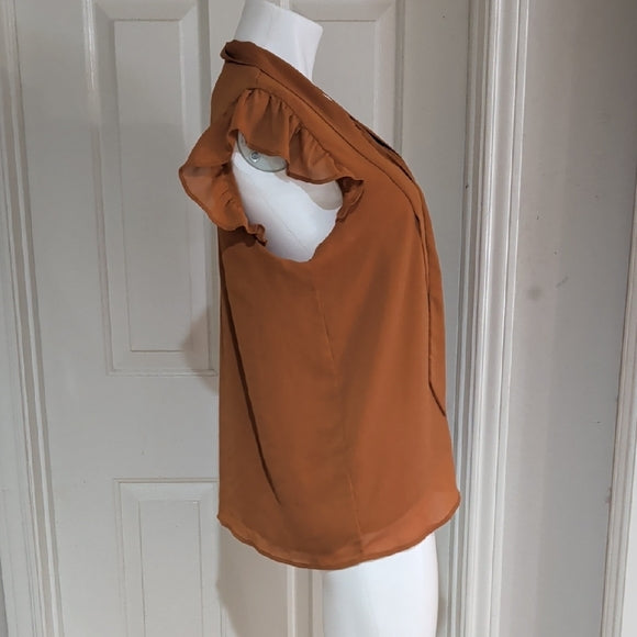 Ann Taylor Factory Women's Orange Top XL