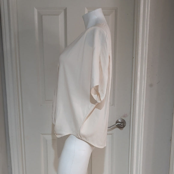 Vince Cream Wrap Blouse Women's Small