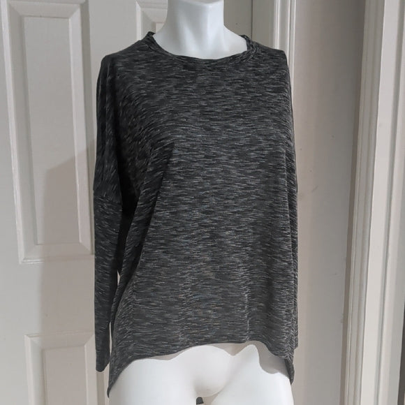 Angie Dark Gray Long Dolman Sleeve Top Women's Medium
