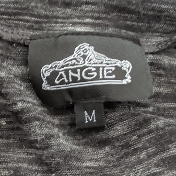 Angie Dark Gray Long Dolman Sleeve Top Women's Medium