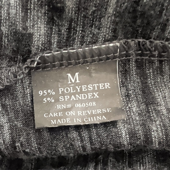 Angie Dark Gray Long Dolman Sleeve Top Women's Medium