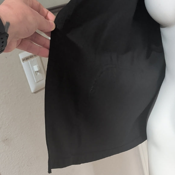 MAX STUDIO Black Open Drape Lapel Blazer Jacket XL