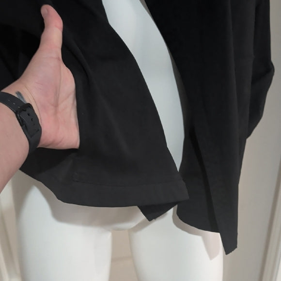 MAX STUDIO Black Open Drape Lapel Blazer Jacket XL