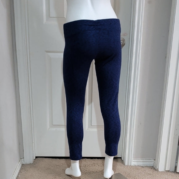 Calvin Klein Chic Navy Textured Leggings Large