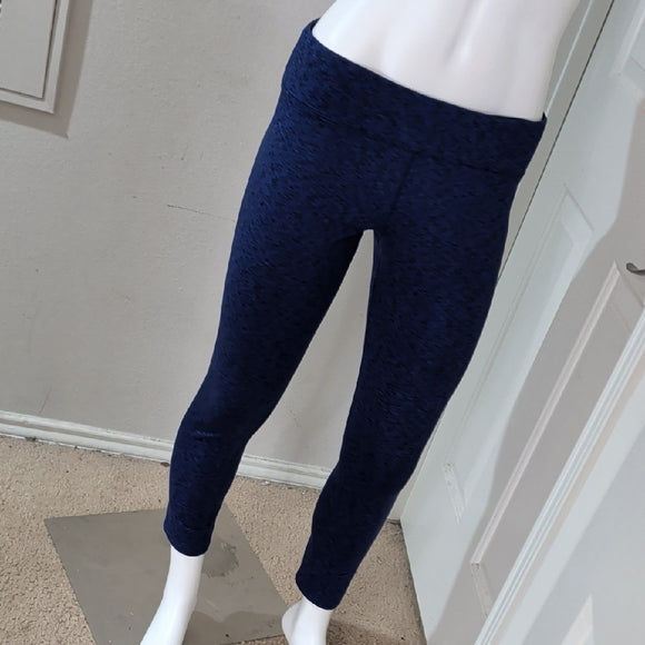 Calvin Klein Chic Navy Textured Leggings Large