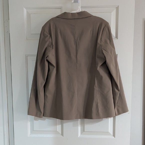 Topshop Women's Taupe Blazer Women's 12