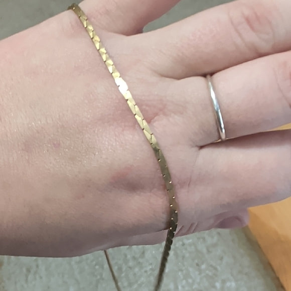 Elegant Gold Necklace Women's Jewelry 17.5''