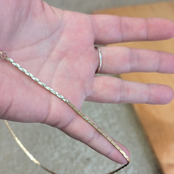 Elegant Gold Necklace Women's Jewelry 17.5''