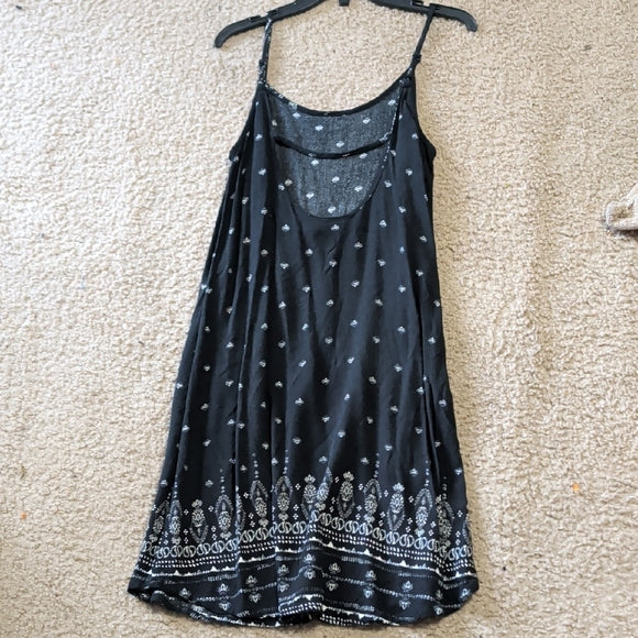 Mossimo Supply Co. Navy Blue and White Open Back Mini Dress XS