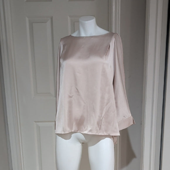 Express Cream/Beige Women's Blouse Large