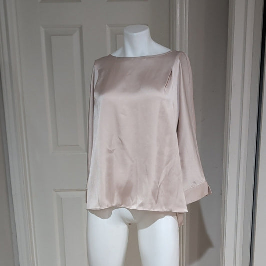 Express Cream/Beige Women's Blouse Large