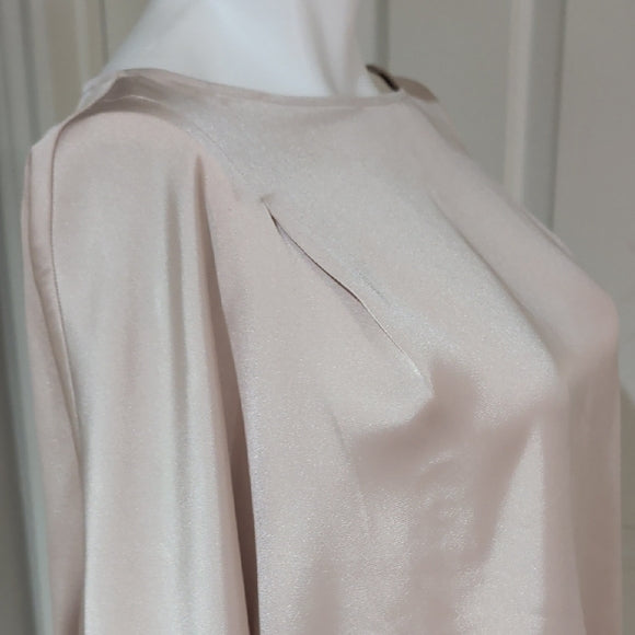 Express Cream/Beige Women's Blouse Large