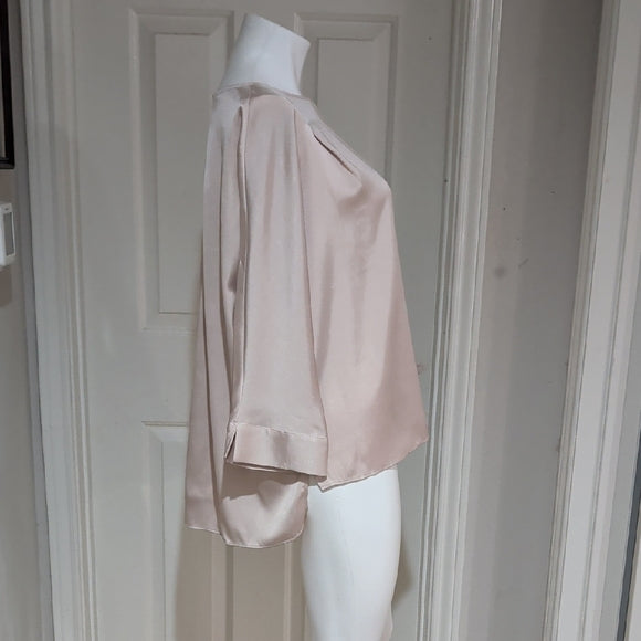 Express Cream/Beige Women's Blouse Large