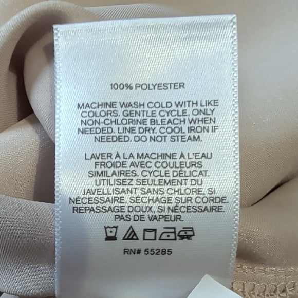 Express Cream/Beige Women's Blouse Large