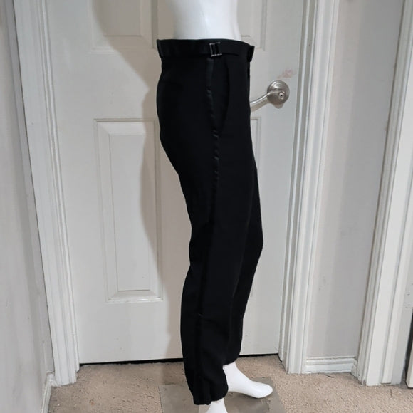 The Blk Tux Classic Black Women's Dress Skinny Trousers Size 30