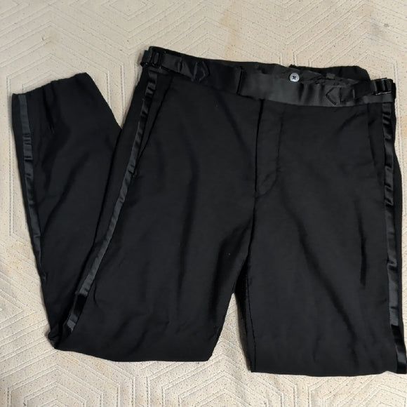 The Blk Tux Classic Black Women's Dress Skinny Trousers Size 30