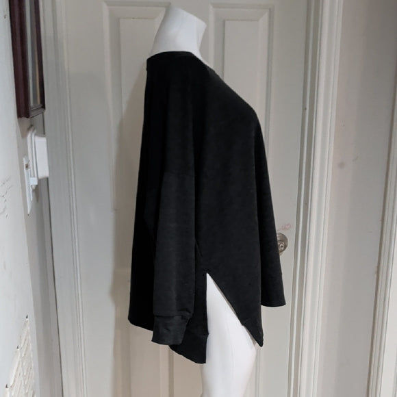 NWT Ideology Dark Gray Long Sleeve Top Women's Tunic 3X