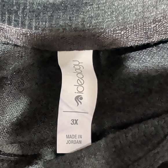 NWT Ideology Dark Gray Long Sleeve Top Women's Tunic 3X