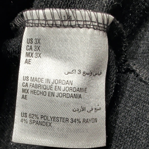 NWT Ideology Dark Gray Long Sleeve Top Women's Tunic 3X