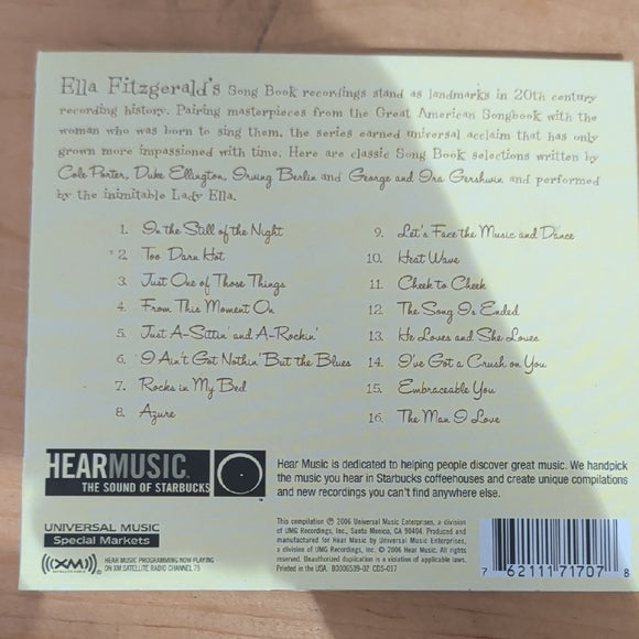 Ella Fitzgerald Music & Moonlight Songbook Selections 1956-1959 CD