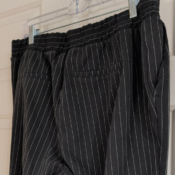 a new day Black Pinstripe Women's Dress Pants XL