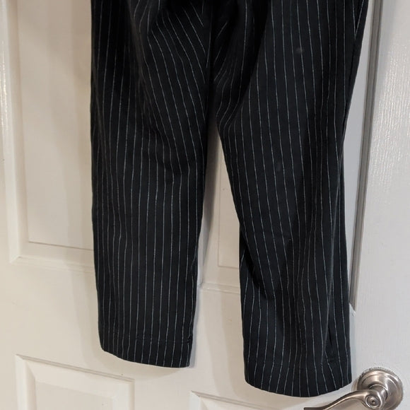 a new day Black Pinstripe Women's Dress Pants XL