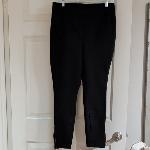 Terra & Sky Black Ankle Dress Pants Women's 0X/14W