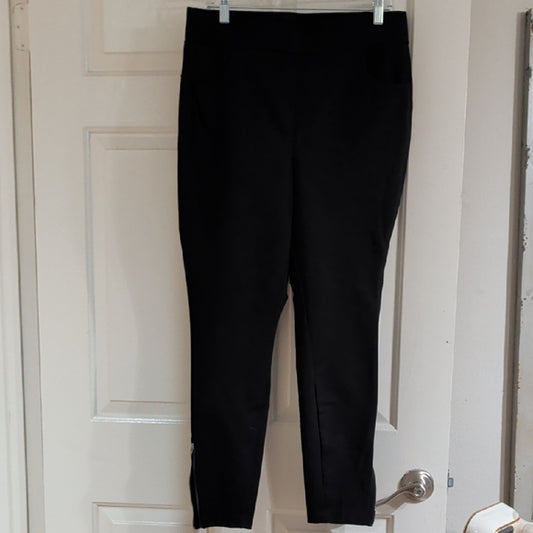 Terra & Sky Black Ankle Dress Pants Women's 0X/14W