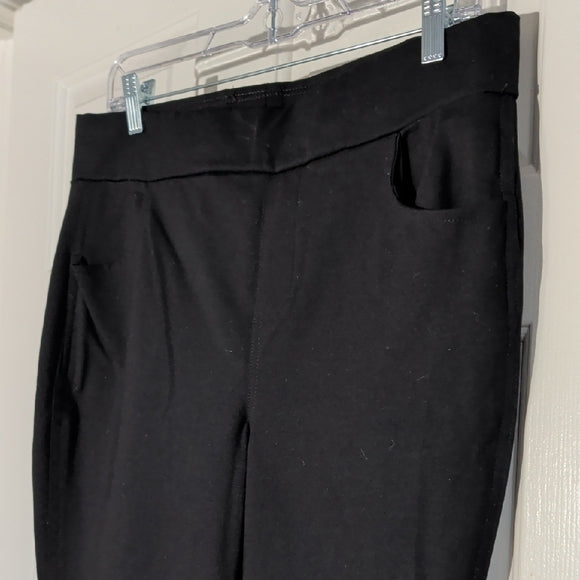Terra & Sky Black Ankle Dress Pants Women's 0X/14W