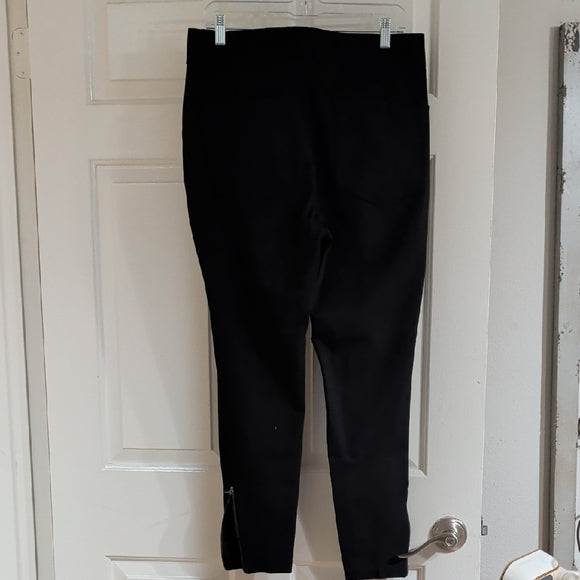 Terra & Sky Black Ankle Dress Pants Women's 0X/14W