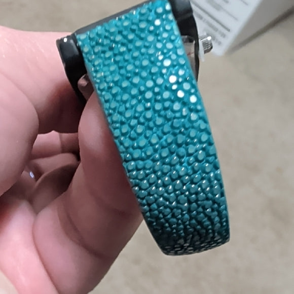 Adrienne Elegant Blue Genuine Leather Collectible Women's Watch