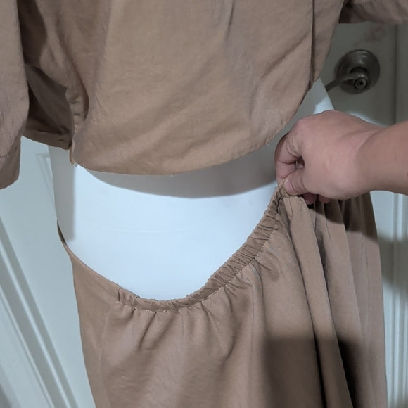 Vintage En Saison Beige One-Piece Dress Women's 1X NWT