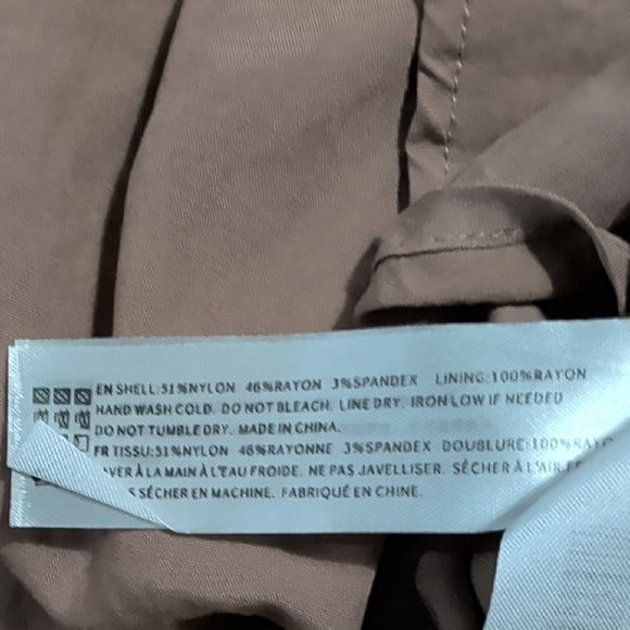 Vintage En Saison Beige One-Piece Dress Women's 1X NWT