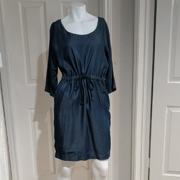 Zara Basic Denim Blue Dress Women's Medium NWOT