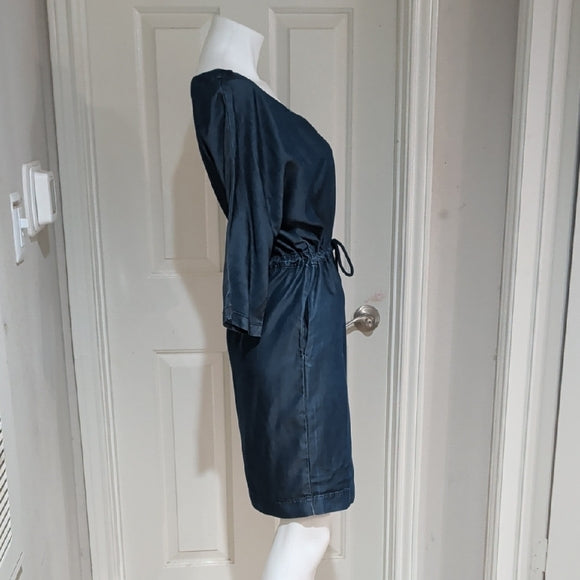 Zara Basic Denim Blue Dress Women's Medium NWOT