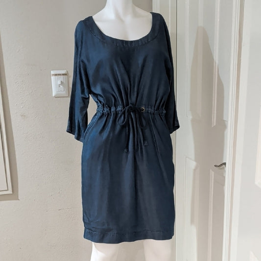 Zara Basic Denim Blue Dress Women's Medium NWOT