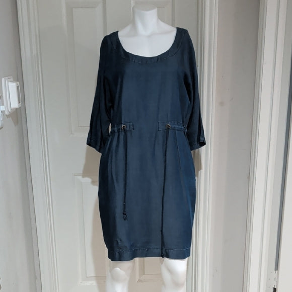 Zara Basic Denim Blue Dress Women's Medium NWOT