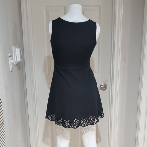 Peach Royal Chic Blue Sleeveless Cutout Mini Dress Women's Medium